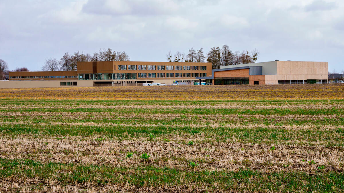 APMA architecture - Collège de Bourneville-Sainte-Croix en chantier