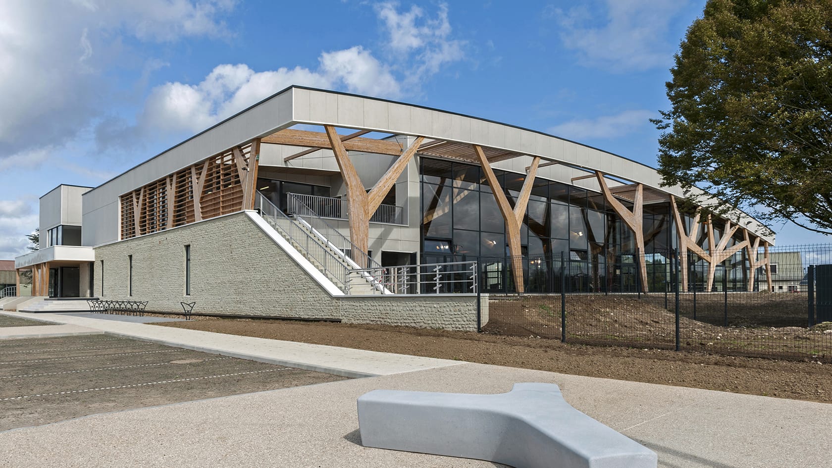 AP-MA architecture - Centre aquatique de Milly-la-Forêt