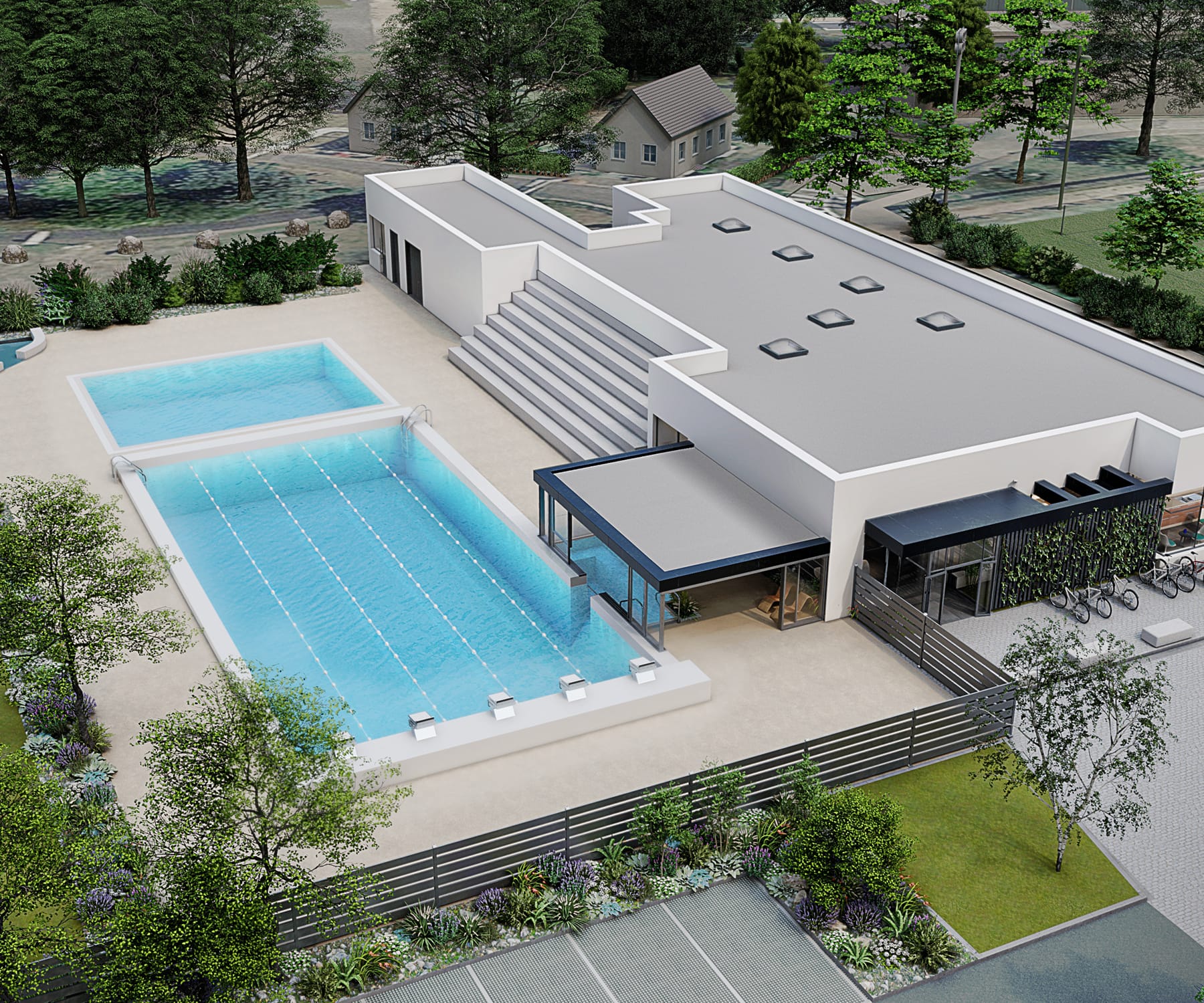 AP-MA architecture - piscine de Pougues-les-Eaux