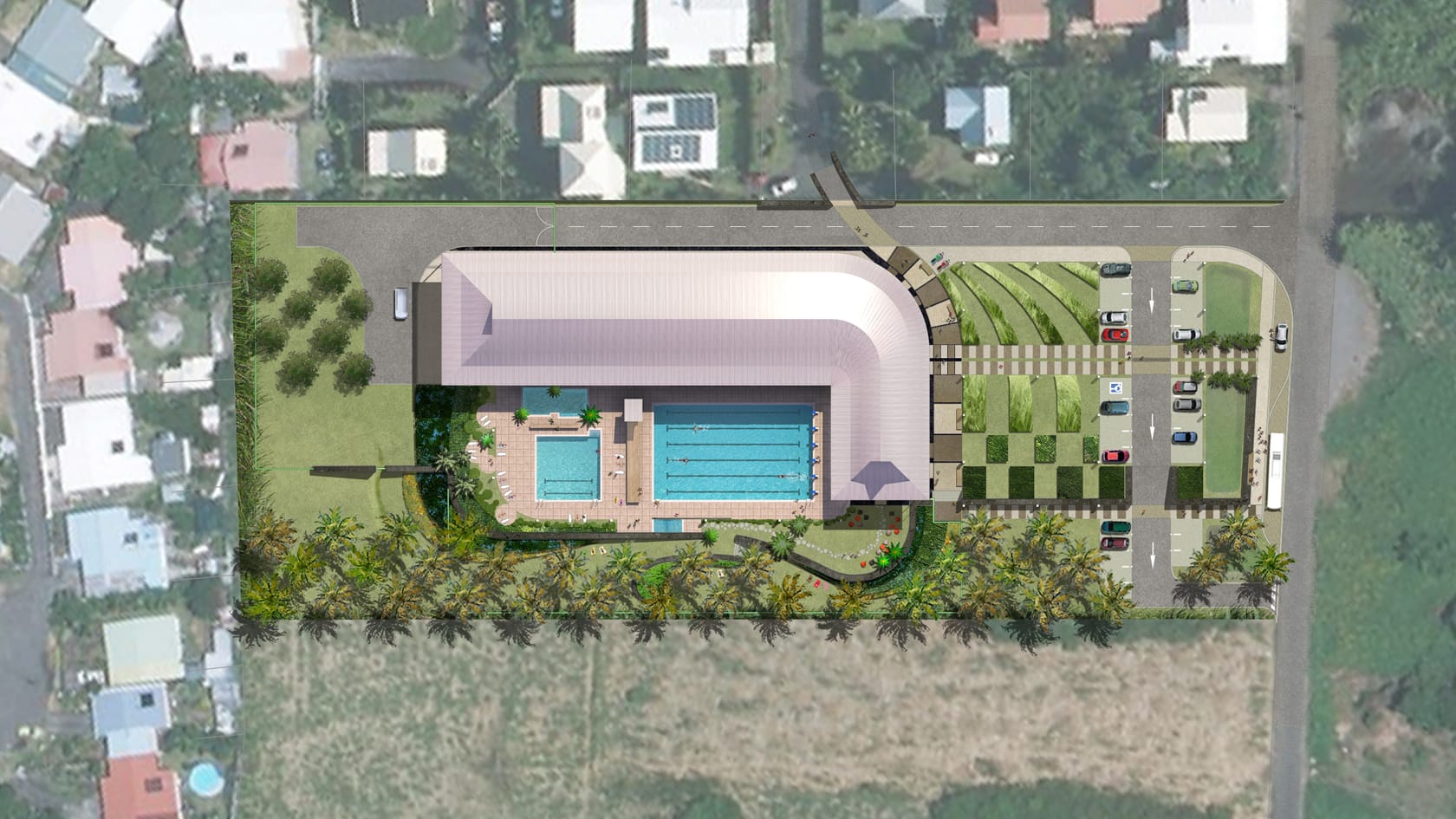 AP-MA architecture - Centre aquatique de Saint-Philippe de La Réunion